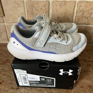 Under Armour Kids Shoes - Gray and Blue